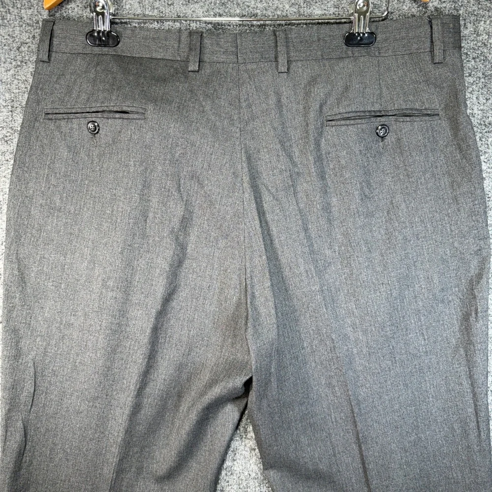 Jos. A. Bank Signature Tailored Fit Dress Pants Men 40x32 Regular Grey 100% Wool